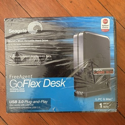 Seagate FreeAgent GoFlex Desk 1TB USB 3.0 External Hard Drive Black - SEALED