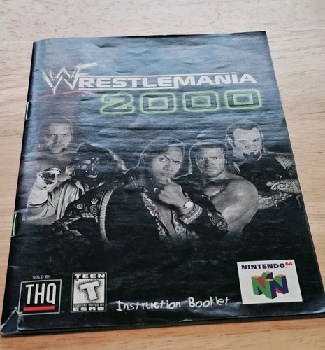 wwf wrestlemania 2000 n64 nur Anleitung - Bild 1 von 2