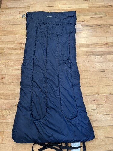 L.L. BEAN Camp Schlafsack 40°F extra groß dunkelblau mit Bezug 74” x 33” - Bild 1 von 9