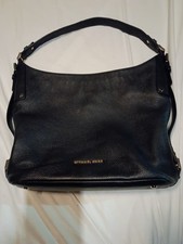 Michael Kors Black Pebbled  Leather Tote