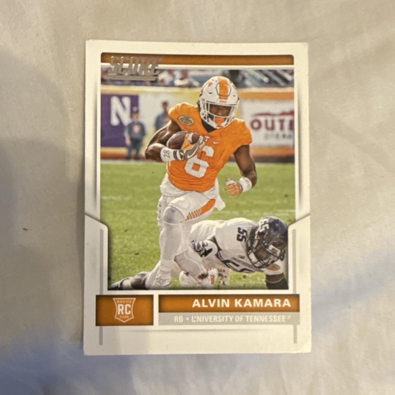 Score 2017 Alvin Kamara Rookie Card #375 Tennessee Volunteers Football