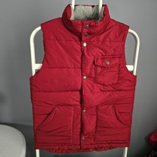Gap Kids Fleece Llined Winter Puffer Vest- Boys/Girls MEDIUM-RED-Heavyweight