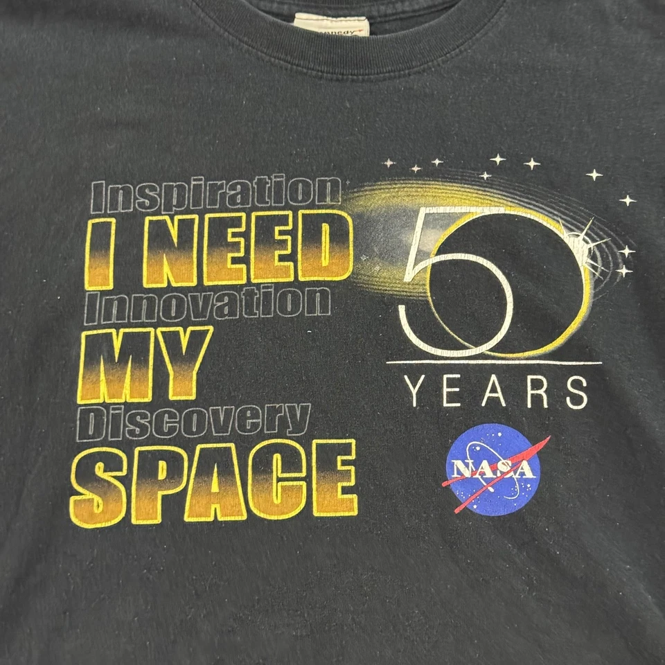 Kennedy Space Center VTG NASA 50 Years Inspiration TShirt Mens Sz Medium Retro - Image 2 of 4