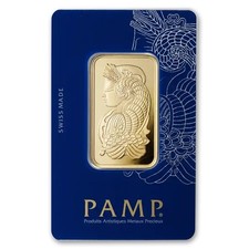 1 oz Gold PAMP Suisse Lady Fortuna Veriscan® Bar with Assay .9999 Fine 4291.00 per troy oz