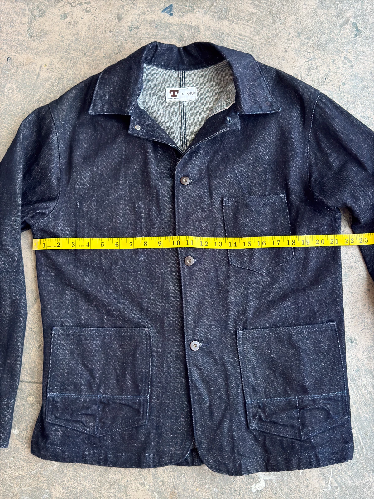 Tellason Palmer Denim Jacket - L - USA - 14.75oz Cone Mills White Oak - Rare - product detail image 10