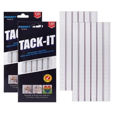 Feosky Adhesive Poster Sticky Tack Putty, Reusable and Removable 2Pack, White 