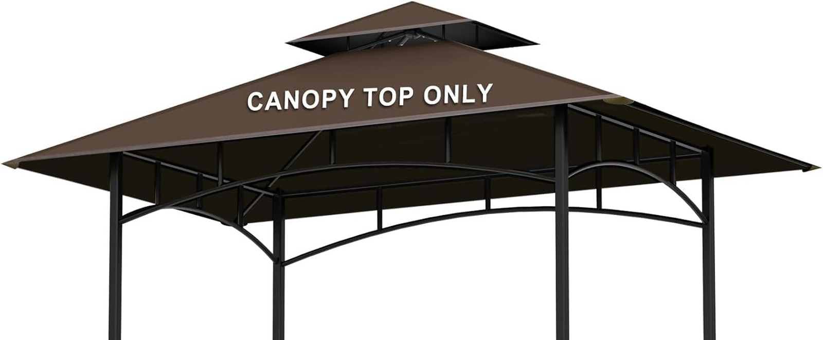 Top -  5'x8' Outdoor Bbq Tent Roof Cover Double