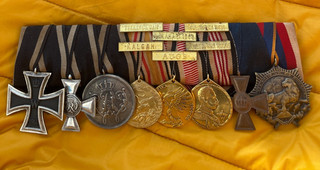 Ordensspange für einen Soldaten in den Kolonien. China Afrika. 6 Gefechtsspange