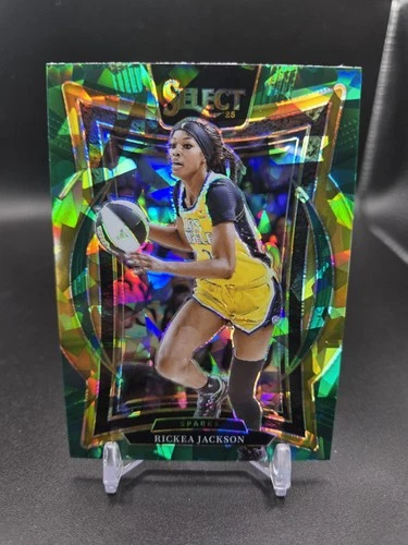 2025 Panini Select WNBA Basketball Green Ice Rickea Jackson #58