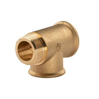 "Messing Gewinde-Fitting T-StüCk 3/4\" Ig - 3/4\" Ig - 3/4\" Ag (DN20) - Schwere Aus"