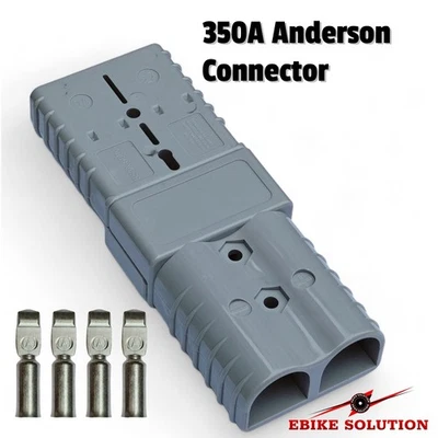 EBIKE SOLUTION 350A Anderson Battery Power Connector 600V Pin 2/0 AWG 70mm Plug Quick Electric