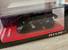 Kyosho Nissan Skyline NISMO GT-R R35 GT3 Test Car Matte Black MOTN LED 1/64