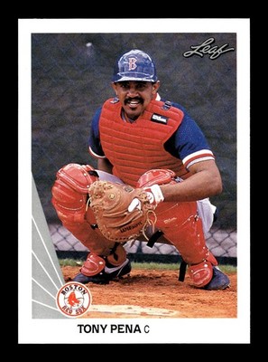 TONY PENA   1990 Leaf Baseball #104 Boston Red Sox