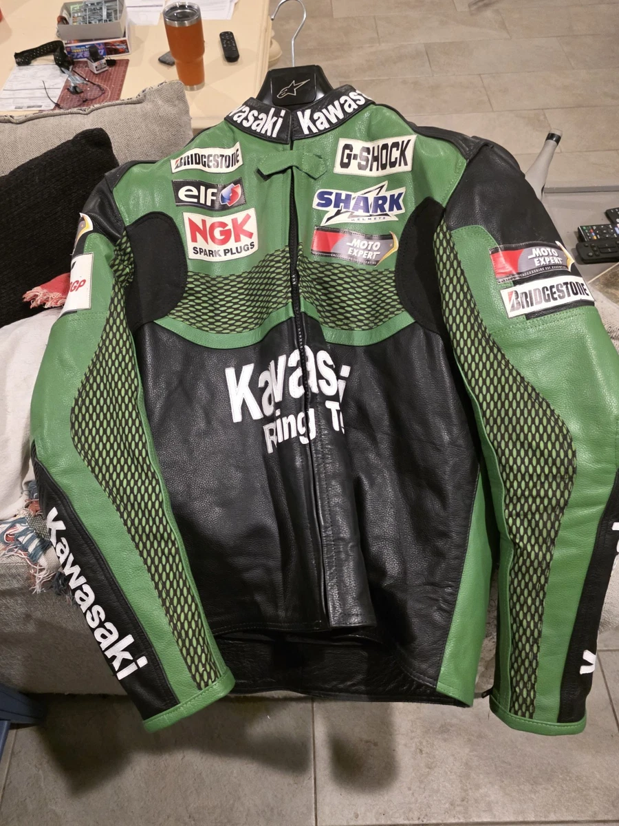 ジャケット・アウター Leather Motorcycle Jacket Vintage Preços baixos em Jaquetas de couro masculino Motocicletas Kawasaki