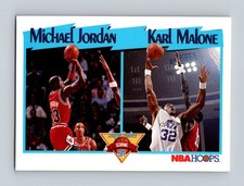 1991-92 Hoops #306 Michael Jordan / Karl Malone LL