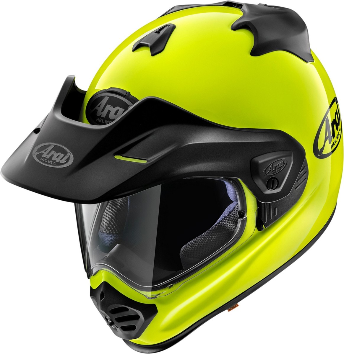Arai XD-5 Solid Dual Sport Motorcycle Helmet Fluo Yellow
