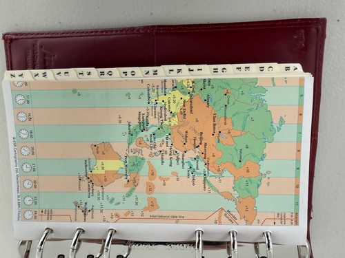 Filofax Personal Organizer Italienisches Leder Rot Planer Tagebuch - Bild 11 von 15