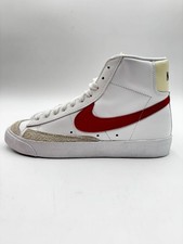Nike Men  s Blazer Mid  77 Casual Size 7.5 White/Red BQ6806-122 