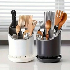 Kitchen Chopsticks Holder Storage Rack Drain Box Tableware Organizer