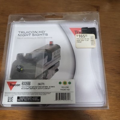 Trijicon RM45 RMR Pistol Mount For S&W M&P & SD Series - Steel Rear Sight Replacement, Black