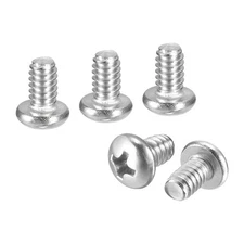 #10-24x5/16" Pan Head Machine Screws - 50pcs - 304 Stainless Steel -Silver