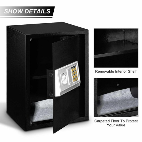 Caja fuerte electrónica digital grande Safeplus teclado bloqueo hogar de alta seguridad - Imagen 2 de 9