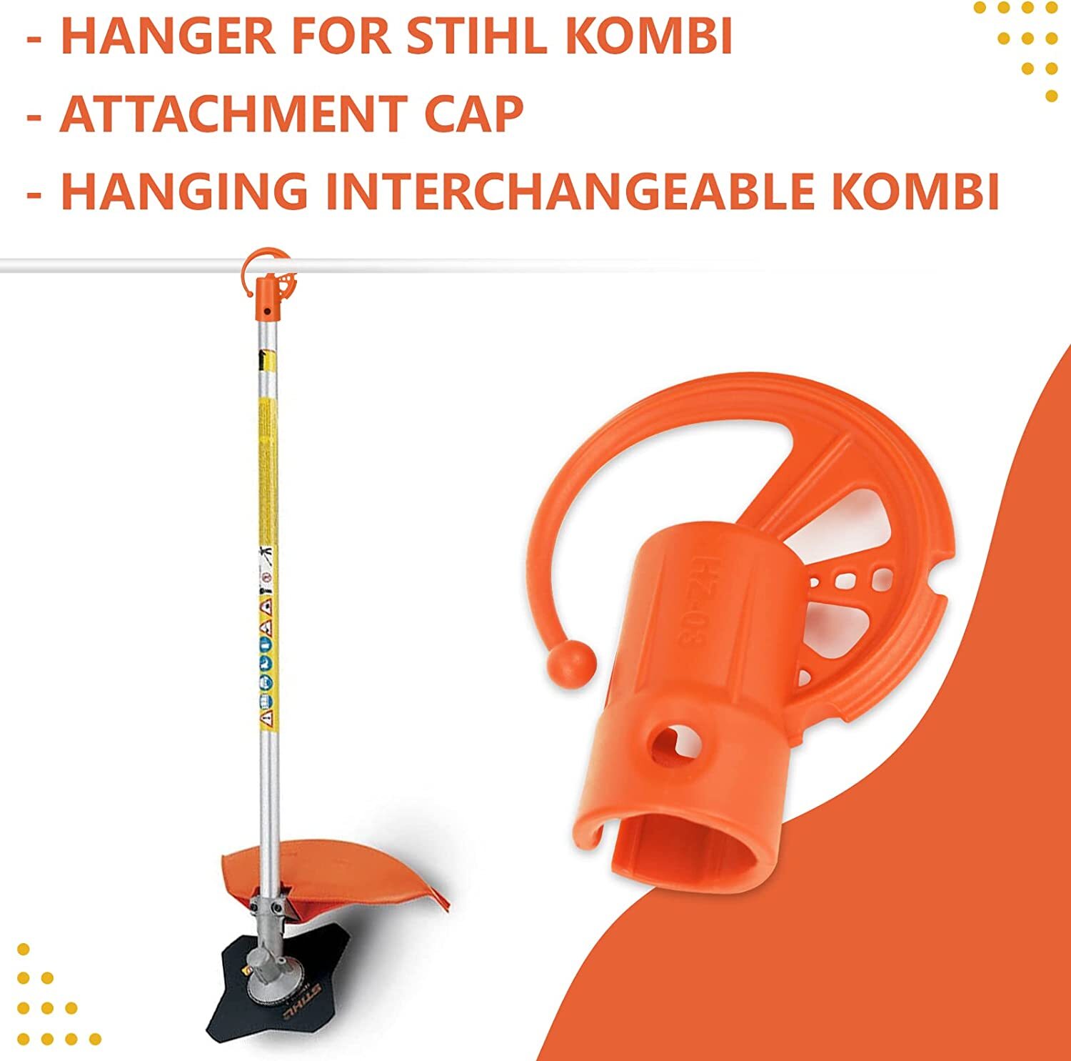2 Pack Stihl Hanger for Kombi System Attachments Edger and Straight Trimmer eBay