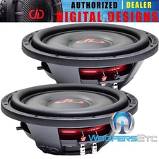 (2) DD AUDIO SL612-D2 12" SLIM SHALLOW 1200W DUAL 2-OHM SUBWOOFERS BASS SPEAKERS
