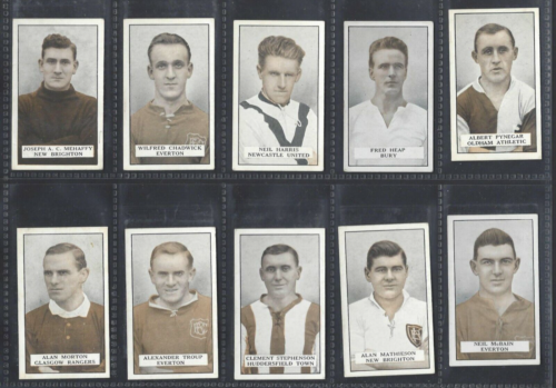 GALLAHER - FAMOUS FOOTBALLERS (GREEN) - FULL SET OF 100 CARDS - Picture 9 of 12