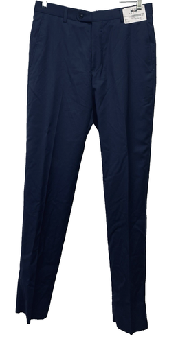 Joseph Abboud 100% Wool Slim Fit Separates Dress Pants Navy Size 32R Unhemmed - Picture 5 of 9