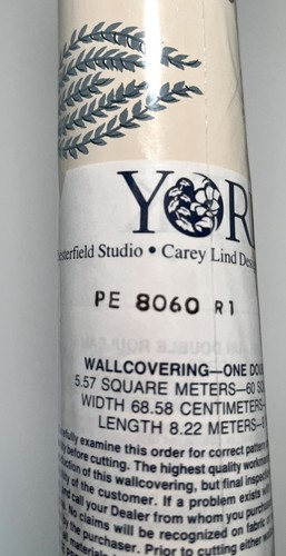 Vintage York Wallpaper Sealed French Country Print - Picture 4 of 4