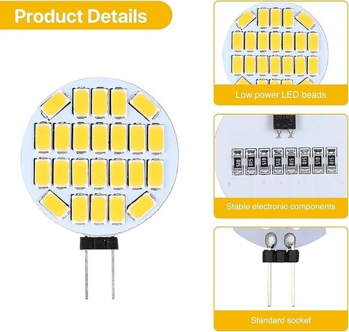 12x G4 LED Lampe DC Warmweiß 3W Leuchtmittel Kleine Birne Stecksockel Seitlich - Bild 16 von 21