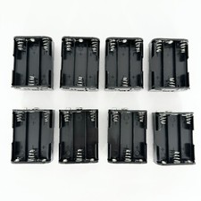 Battery Holder for 6 x AA Cell 9V with 9 Volt Snap Terminal Lot of 8 NEW