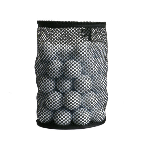 Black Durable Nylon Golf Ball Net Bag Premium Mesh Sports Portable Storage Bag - Picture 1 of 7