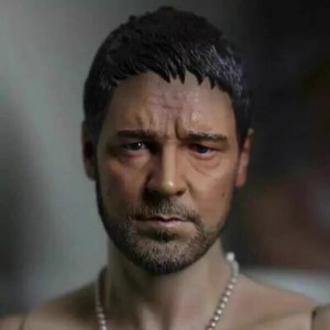 1:6 Russell Ira Crowe Gladiator Head Carved  For 12" Male Soldier Figure Model