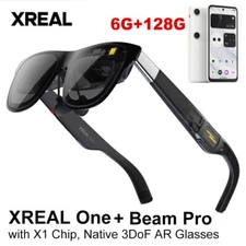 Xreal One 3DoF Smart AR Glasses with X1 Chip 50° Large FOV with Beam Pro 6G+128G