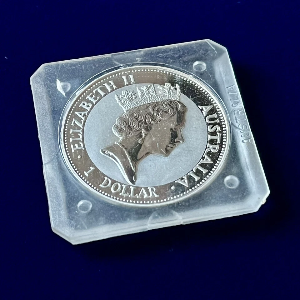 AUSTRALIA ONCIA ARGENTO .999 KOOKABURRA 1992  1 DOLLARO KM#164 MONETA 1 OZ - Immagine 2 di 4