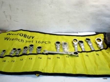 180° flexhead ratchet wrench set, 16 metric 6-22mm, 72 teeth