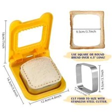 Cortador y sellador de sándwiches, cortador de sándwiches de bolsillo cuadrado máquina incrustable,
