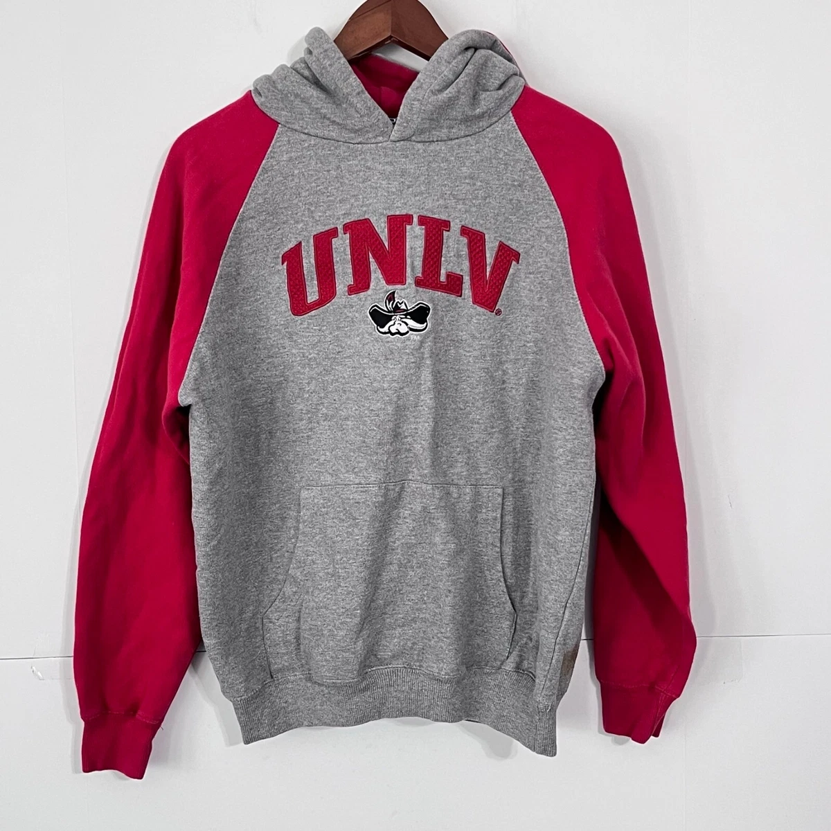 Vintage Old Varsity Brand Mens Sweatshirt Hoodie Size M Unlv College  Embroidered