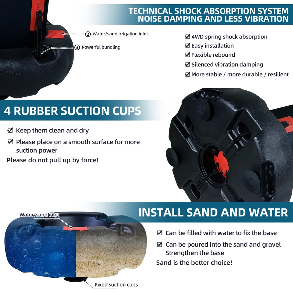 B-WAREN Boxsack Freistehender Aufblasbare Standboxsack Boxing Trainer - Bild 2 von 4