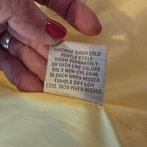 Studio Works Women Windbreaker Spring Lightweight Lined Jacket Yellow Medium - Picture 12 of 12