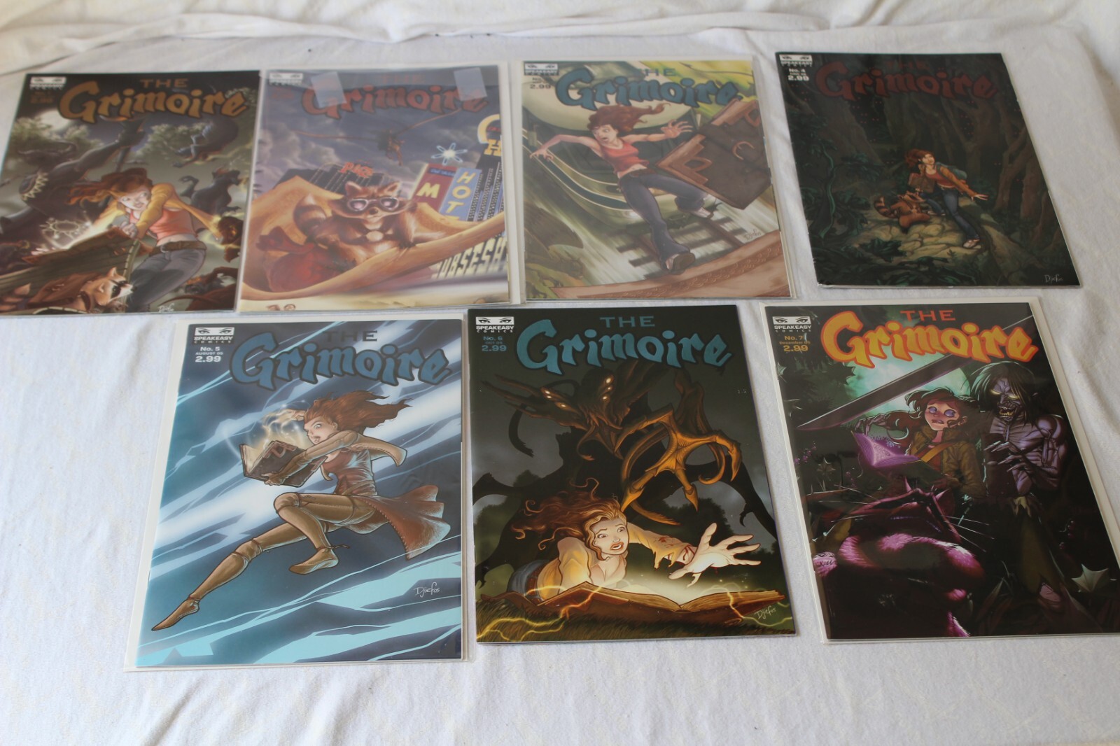 The Grimoire 2005 Issues #s 1-7 complete comic series Speakeasy Comics