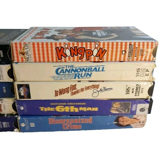 VHS Vtg Lot 10 Comedy Cannonball Run Spaceball Gilmore Kingpin Sandler Murphey - Image 3 of 4
