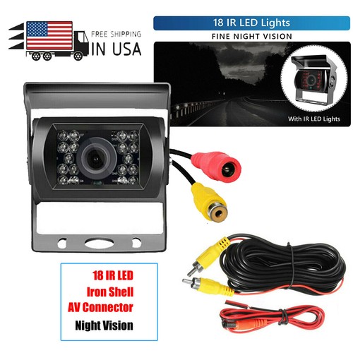 18 IR CCD RCA Backup Camera 12-24v Rear View 10m cable For Heavy Duty Camera - Picture 12 of 12