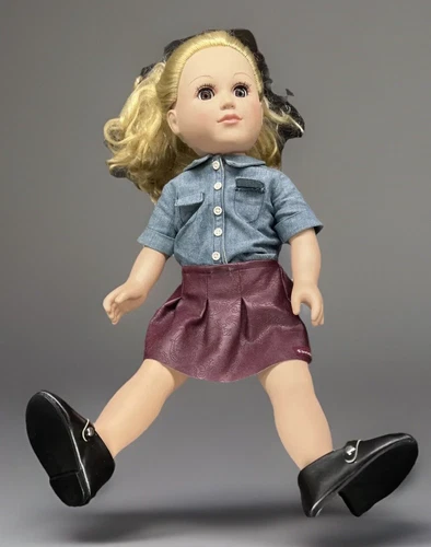 Citytoy Vinyl Doll G6 126, Blonde Hair Brown Eyes 2013 18” American Girl Skirt
