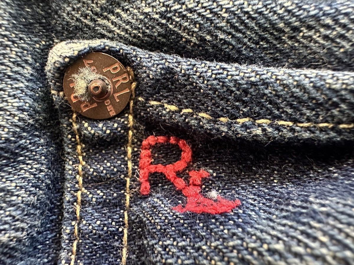 Vintage 90s Polo Ralph Lauren 381 Slim Fit Dark Wash Blue Denim