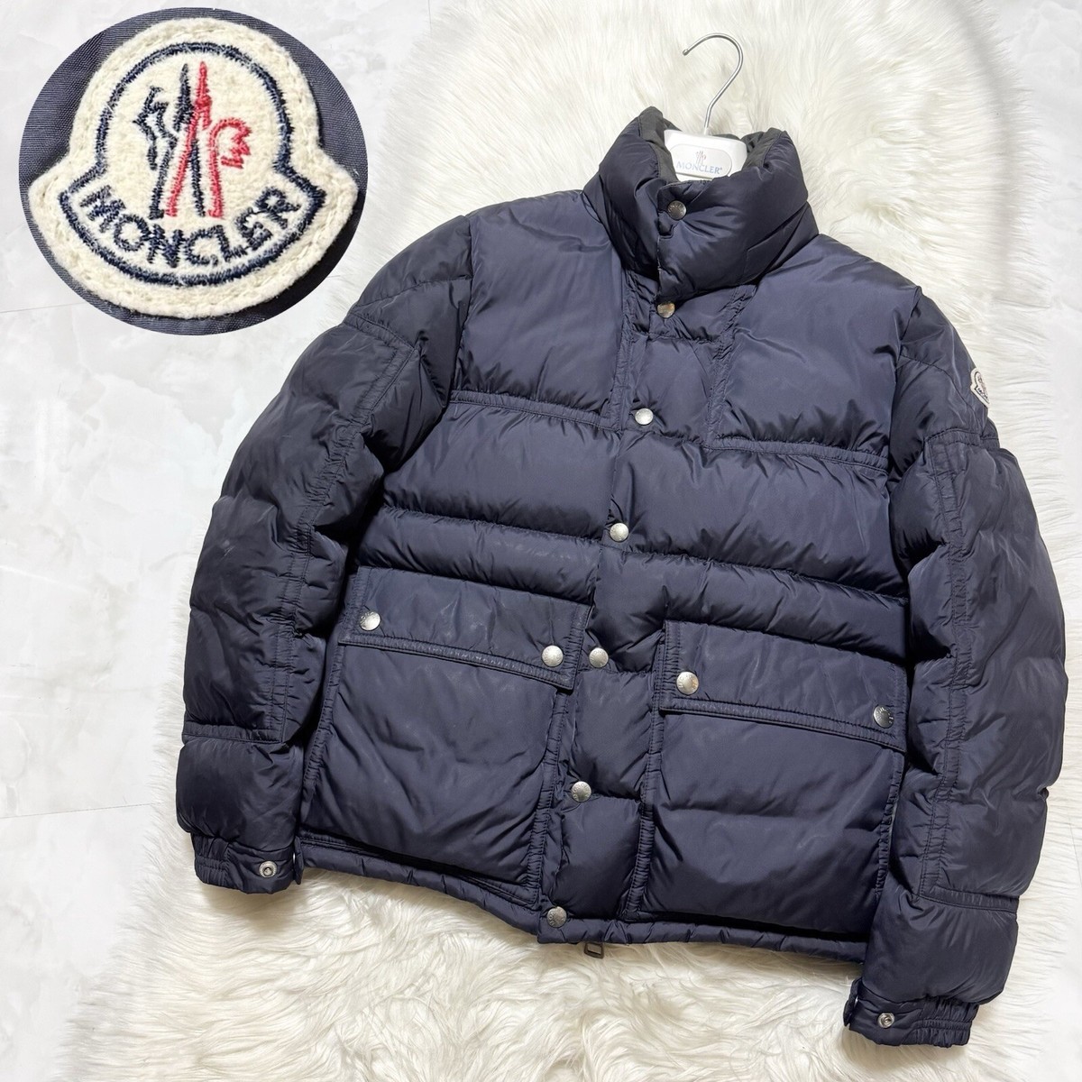Authentic Moncler BREL Puffer Down Jacket 0 Dark Navy