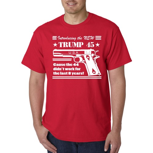 Trump 45 T-Shirt / 2020 President 1911 Pro Gun Firearms Rights 2nd Amendment USA - Picture 15 of 18