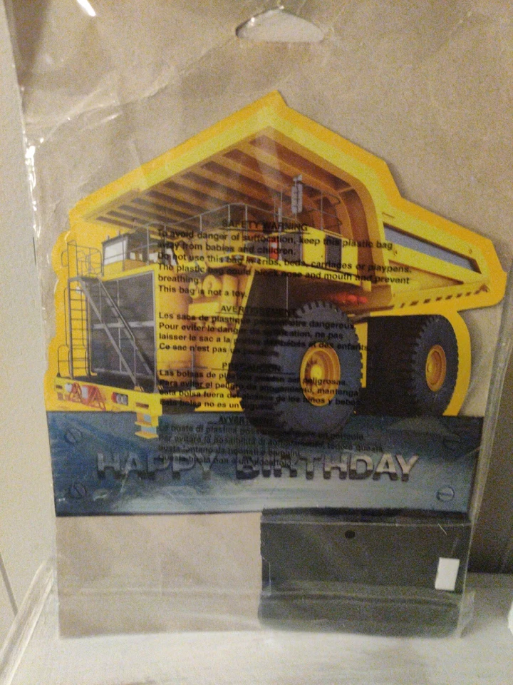 Construction Zone Birthday Party Table Centerpiece 12 3/4" Mining Dump Truck NEW - Image 3 of 3